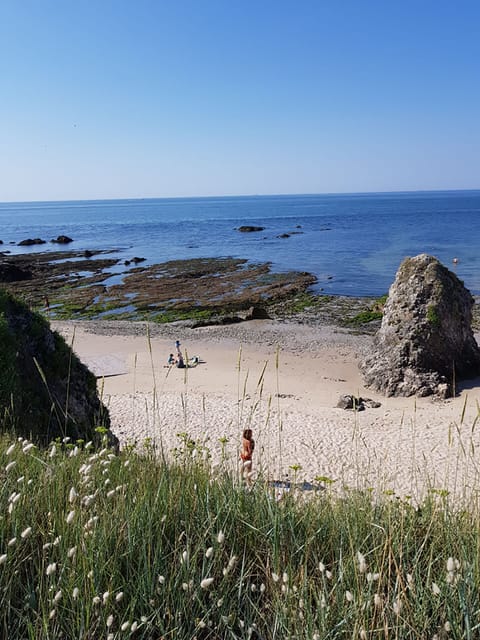 Beach nearby, sun loungers