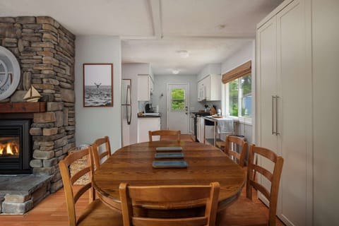 Dining area centrally located for food, fun, and games