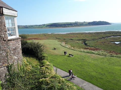 The spectacular Taf Estuary viewed from the Castle.