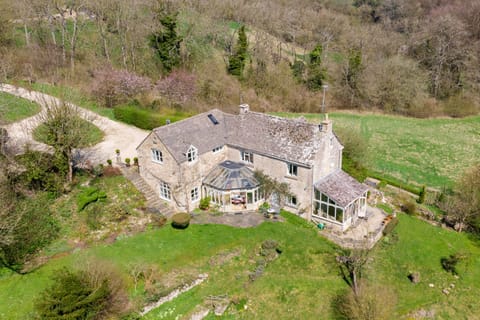 Aerial view in early spring