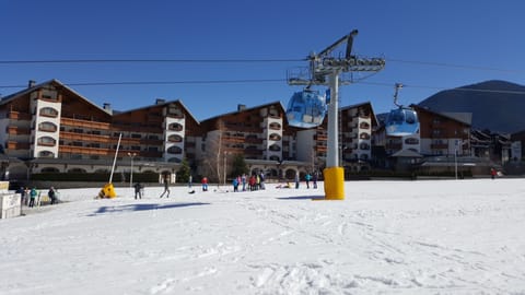 Gondolas around the corner from the complex
