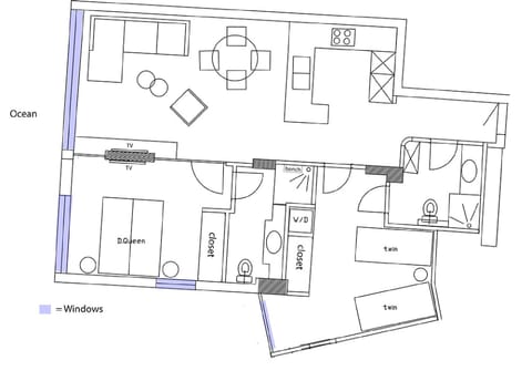 Floor plan. 85 sq. meters (915 sq. feet)