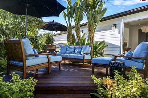 Chillax on furnishings & decking of sustainably sourced tropical Ipe wood