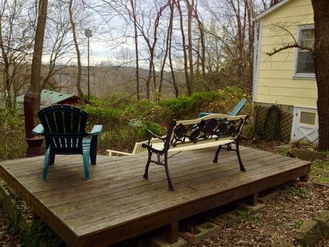 Back deck with lovely view