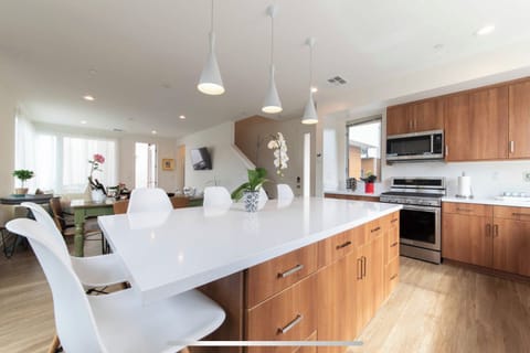 A comfortable well equipped airy kitchen