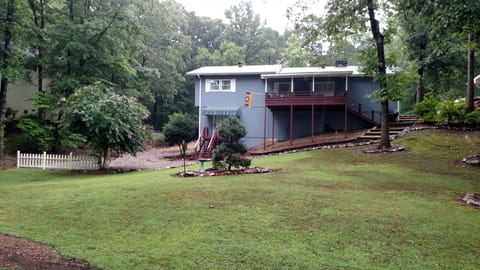 Large back yard for children to play