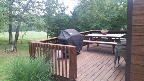 back deck and gas grill