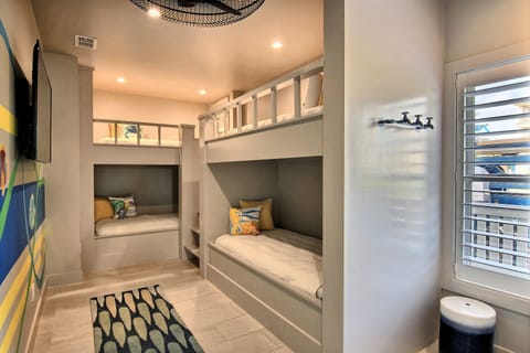 First Floor - Fish Bowl Bunk Room - a light and plug in each bed