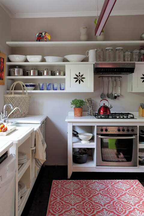 We've just installed a new gas stove so you can always cook and make tea/coffee