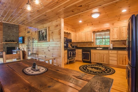 Beautiful Open Kitchen, Dining Room, & Looking Into The Living Room Area