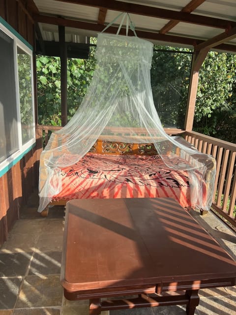 upper lanai daybed with mosquito canopy