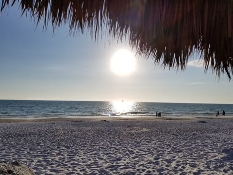 Beach nearby, sun loungers, beach towels