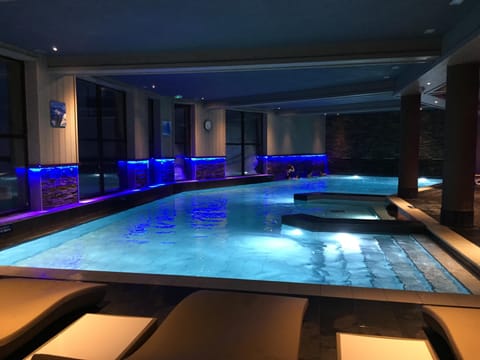 Indoor pool, a heated pool