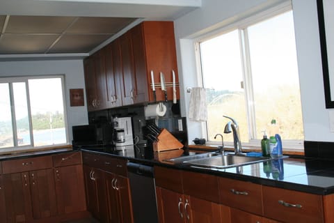 Spacious Kitchen with an amazing view of the Bay