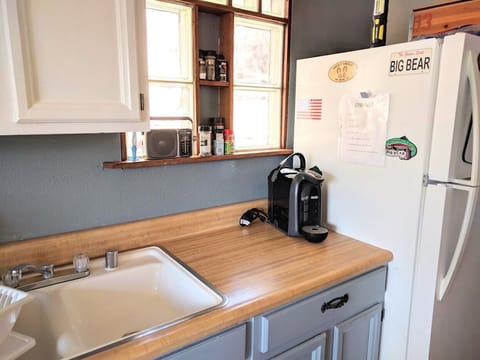 Kitchen - Full sized refrigerator, dishwasher, pots and pans, & more