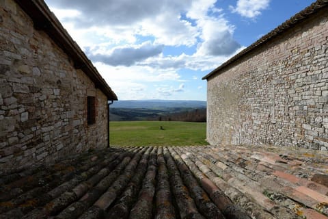 View over the rooftops of Sant'Antimo