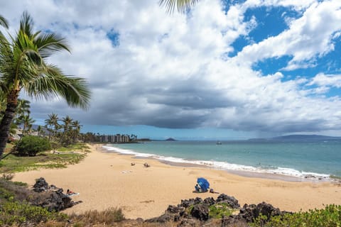 Beach nearby, sun loungers, beach towels