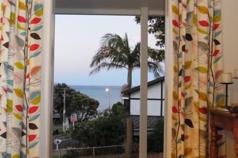 Afternoon light through the French doors.