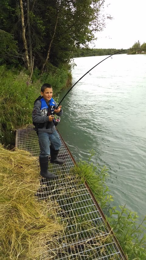 Fish On! Grandson 9 years old  