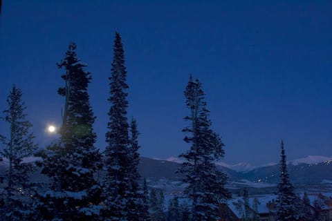 View From BR: Full Moon over the Continental Divide + Lights of Keystone 