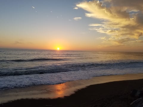 On the beach