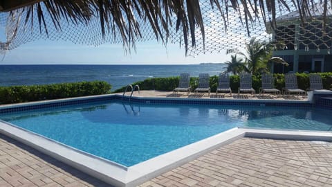 First floor, end unit, direct oceanfront.  Easy access to the beach and pool.