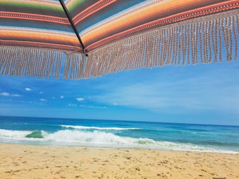 On the beach