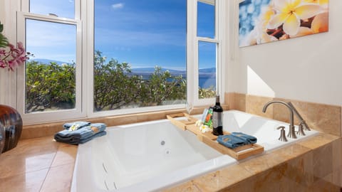 Shower, jetted tub, eco-friendly toiletries, hair dryer
