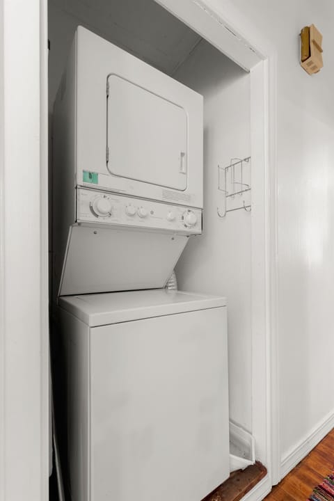 Feel free to use the washing machine and dryer. We provide laundry detergent as well. All of this FREE!