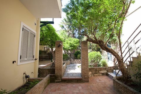 Entering the private garden