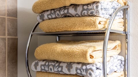 Master bath towels. 