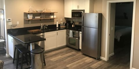 Kitchen and dining area of short term rental property.