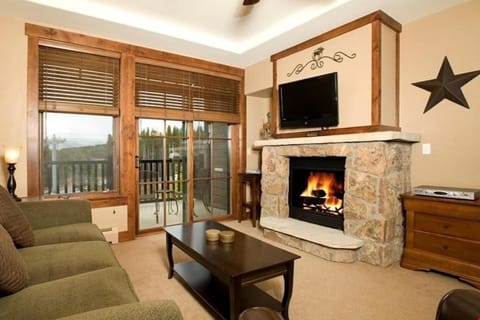 Enjoy a night in with the cozy living area