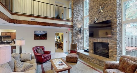 We added the 70 inch  TV above fire place