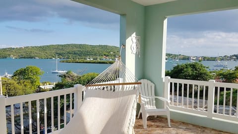 View from the covered terrace of your Sea Turtle Studio!