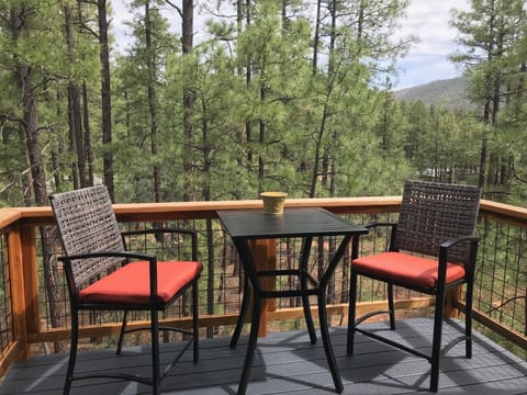 Your Private deck awaits you, perfect for two. 
