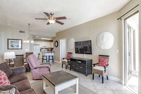 Spacious room for TV and new coffee table, end tables, and area rug 2022.