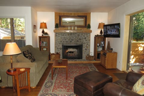Cozy Living Room...gas log fireplace