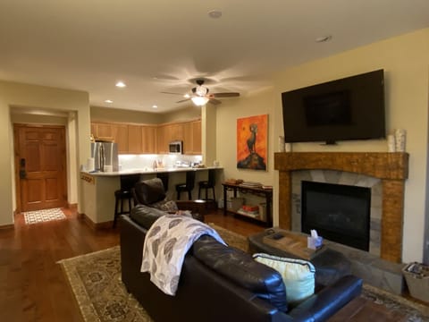 Living room and kitchen