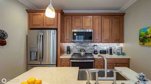 The fully equipped kitchen features everything you'll need to craft a delicious meal...