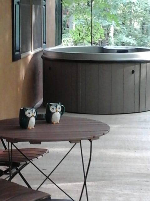 Relax and enjoy your private deck and hot tub or the fresh air and trees!