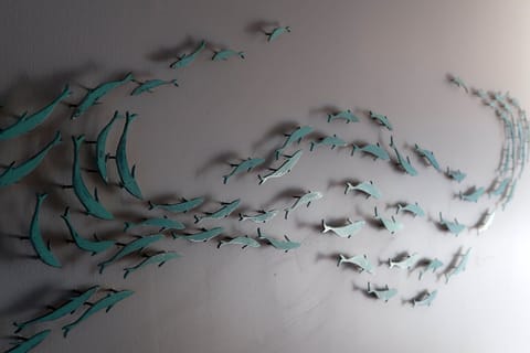 Contemporary New Zealand art pieces feature throughout