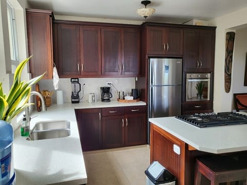 Numerous small appliances provided for your enjoyment.
