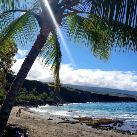 Beach nearby, sun loungers, beach towels