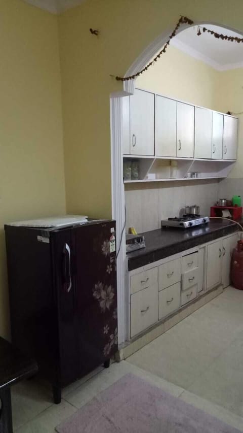 Fridge, stovetop, cookware/dishes/utensils, ice maker