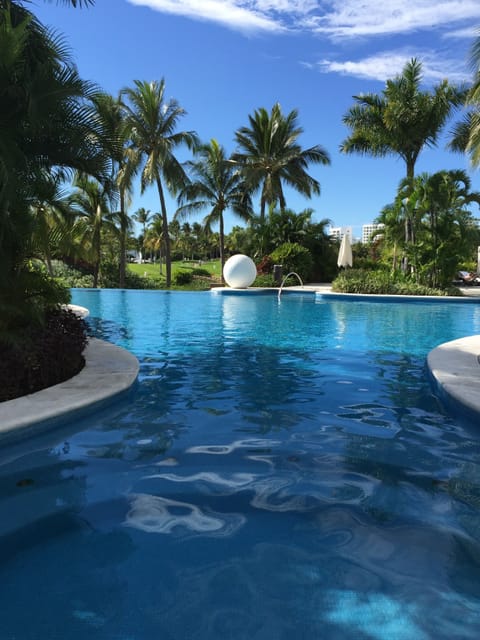 A rooftop pool, a heated pool