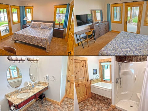 Lower Floor Suite with King Bed, Patio and Jacuzzi Tub