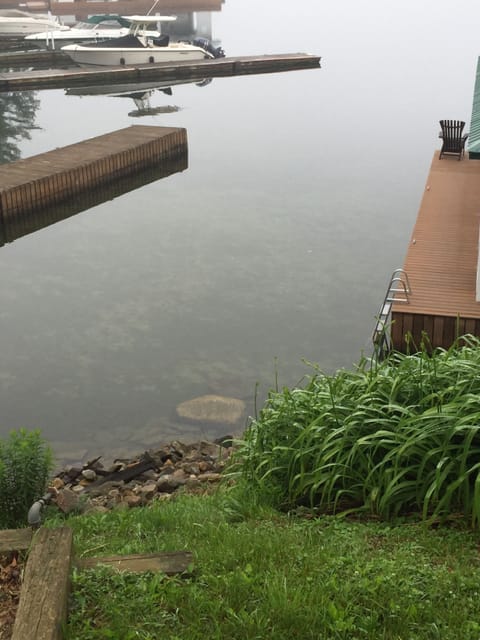 Shallow swimming area- can also swim off the front dock