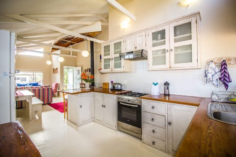 The kitchen featuring gas hob and oven