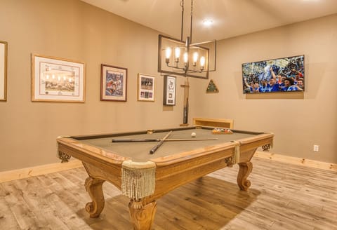 Pool Table Room w/ Big, 4K Flat-Screen TV & Full-size Pool  Table (Lower-Level)